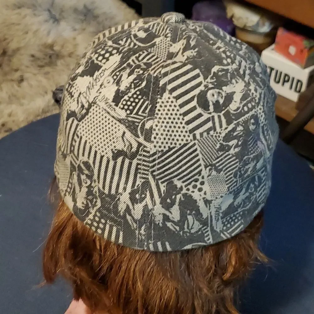 DRACONIS OBSCURO tan Ball Cap - Printed, Embroidered, Fitted Flex Fit Size: S-M‎